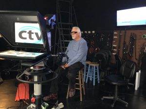 CTV member operates camera for CTV's PSA Day.